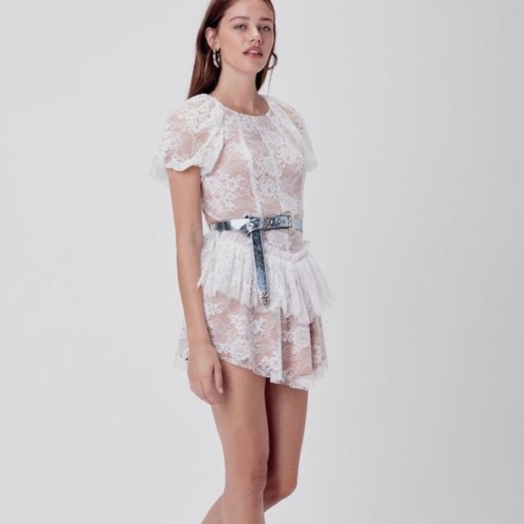 For Love And Lemons Dresses & Skirts - For Love and Lemons Verbana Lace Whote Dress NWT